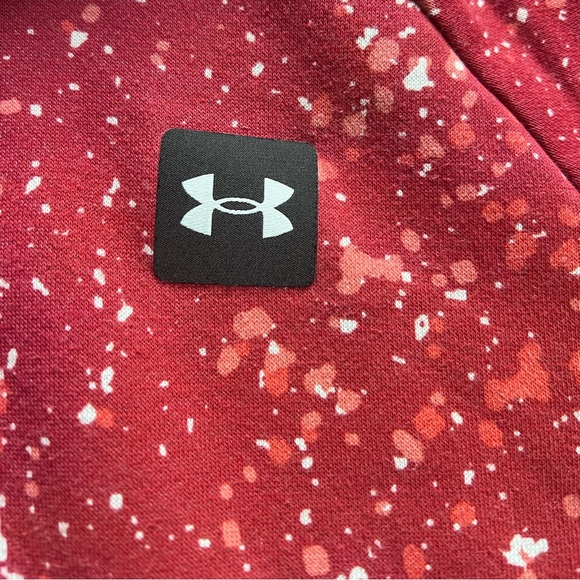 Under Armour Red Hooded Sweatshirt Youth Boys Large - Picture 2 of 4